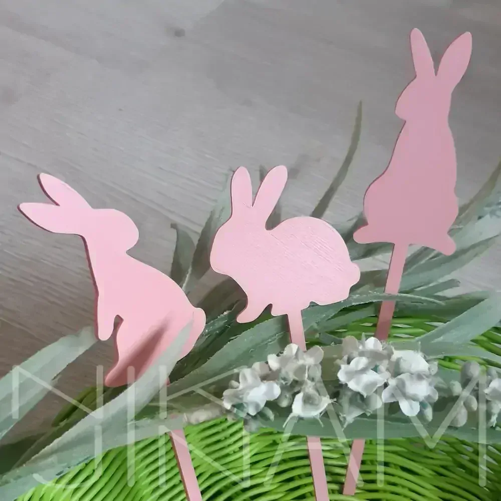 Zápich do květináče zajíc